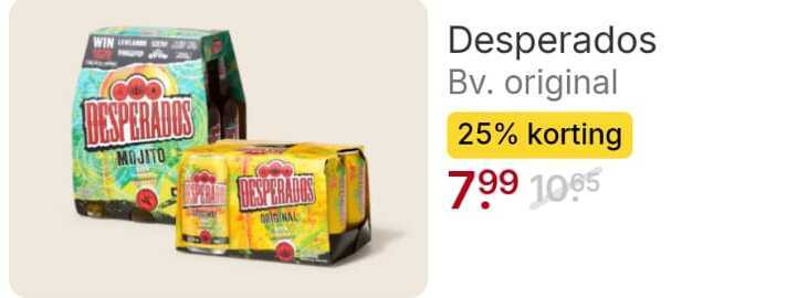 Desperados   speciaalbier folder aanbieding bij  Picnic - details