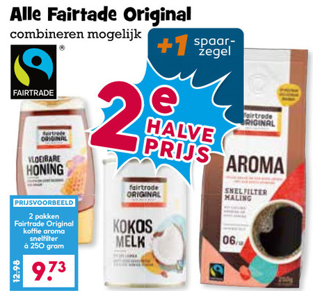 Fair Trade Original   koffie folder aanbieding bij  Boons&nbsp;Markt - details