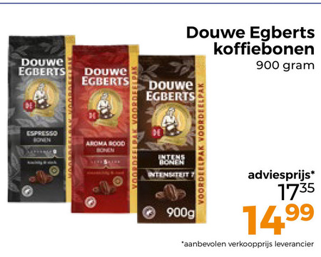 Douwe Egberts   koffiebonen folder aanbieding bij  Trekpleister - details