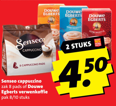 Douwe Egberts Senseo   oploskoffie, koffiepad folder aanbieding bij  Boni - details