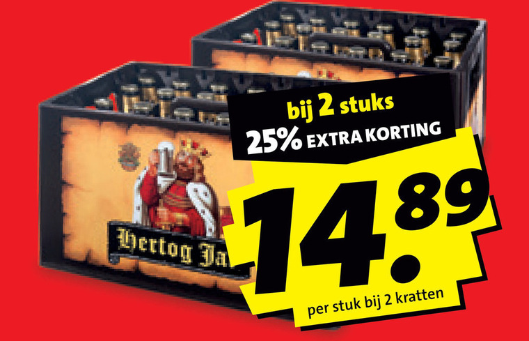 Hertog Jan   krat bier folder aanbieding bij  Boni - details