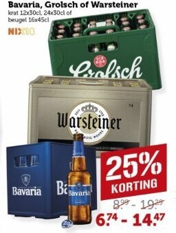 Warsteiner   krat bier folder aanbieding bij  Coop - details
