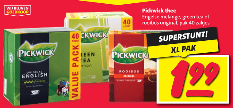 Pickwick   thee folder aanbieding bij  Nettorama - details
