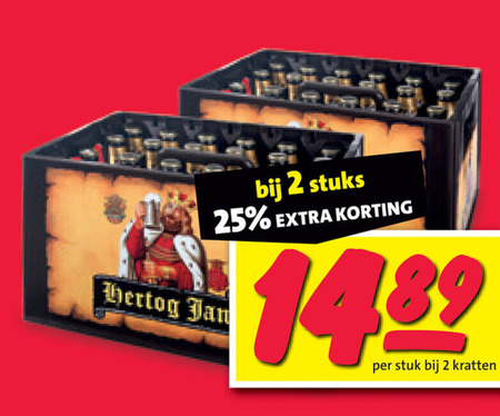 Hertog Jan   krat bier folder aanbieding bij  Nettorama - details