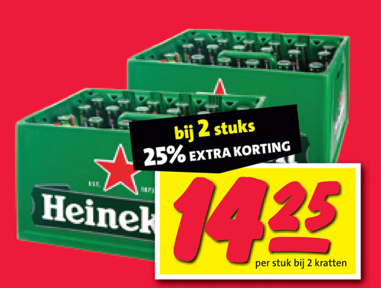 Heineken   krat bier folder aanbieding bij  Nettorama - details