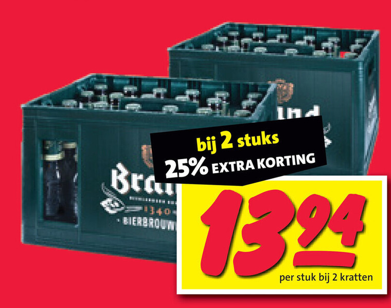 Brand   krat bier folder aanbieding bij  Nettorama - details