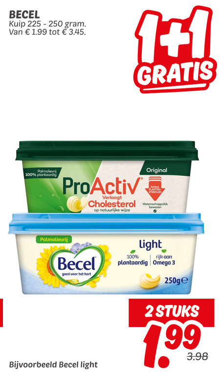 Becel   margarine folder aanbieding bij  Dekamarkt - details
