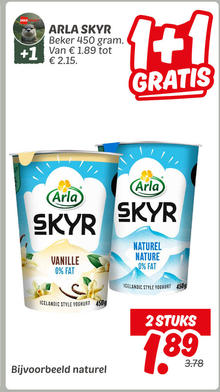 Arla   yoghurt folder aanbieding bij  Dekamarkt - details