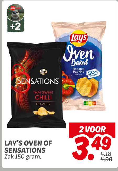 Lays   chips folder aanbieding bij  Dekamarkt - details
