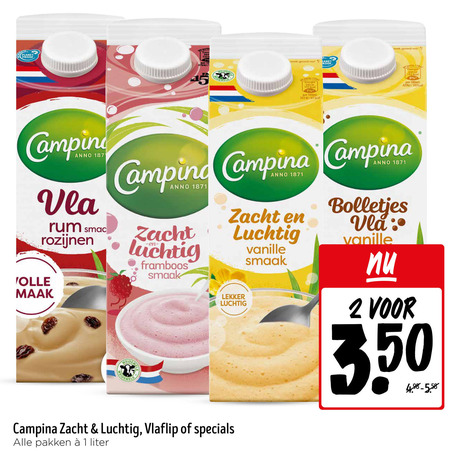 Campina   vla folder aanbieding bij  Jumbo - details