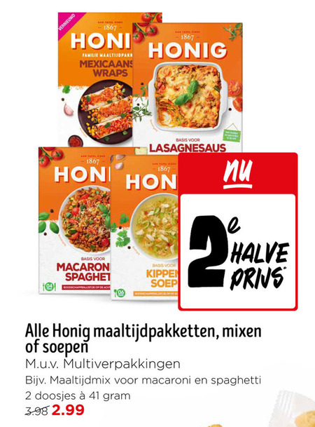 Honig   soep, maaltijdmix folder aanbieding bij  Jumbo - details