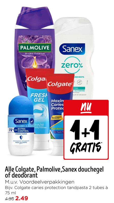 Sanex   deodorant, tandpasta folder aanbieding bij  Jumbo - details