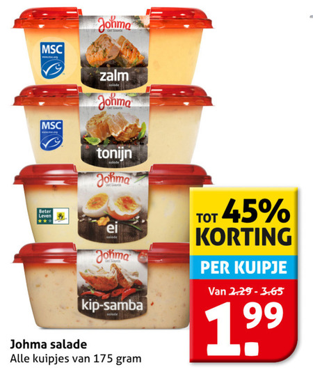 Johma   salade folder aanbieding bij  Hoogvliet - details