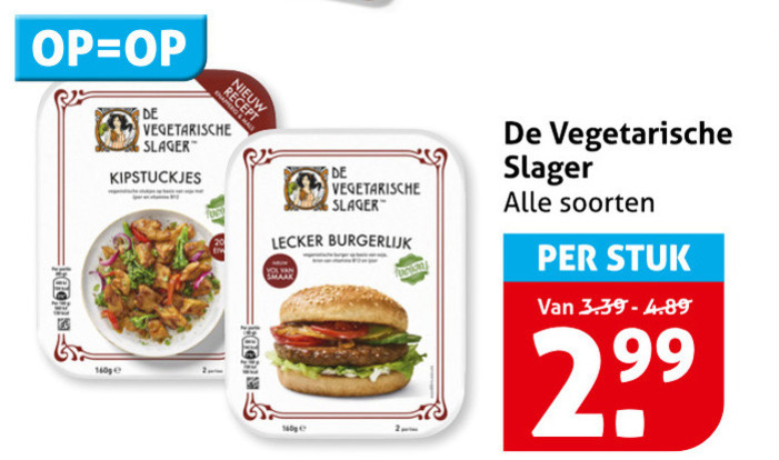 De vegetarische Slager   vegetarisch folder aanbieding bij  Hoogvliet - details