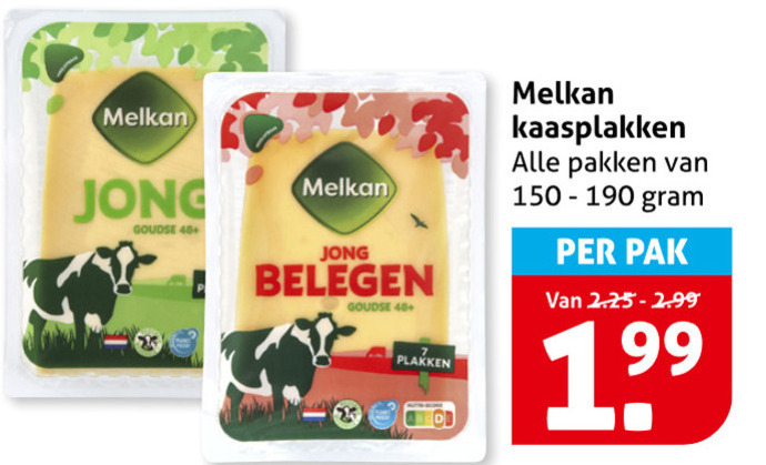 Melkan   kaasplakken folder aanbieding bij  Hoogvliet - details