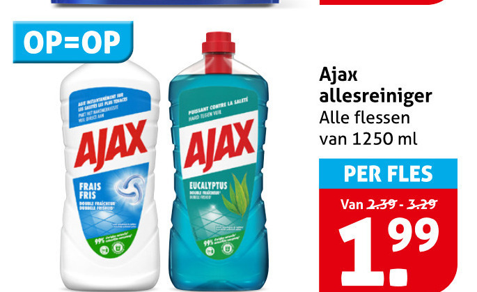 Ajax   allesreiniger folder aanbieding bij  Hoogvliet - details