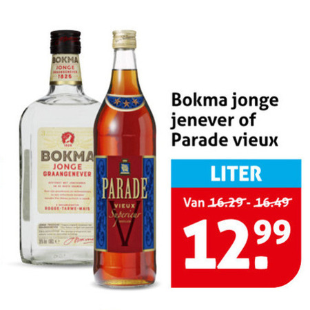 Parade   vieux, jenever folder aanbieding bij  Hoogvliet - details