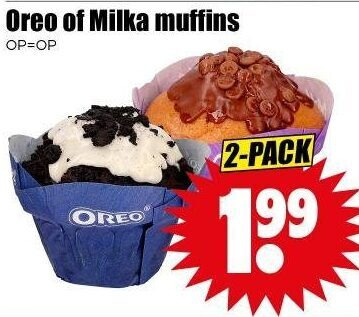 Oreo   muffins folder aanbieding bij  Dirk - details