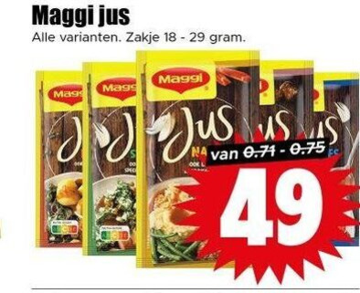 Maggi   jus folder aanbieding bij  Dirk - details