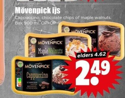 ijsspecialiteit ijs cappuccino chocolate chips maple bak ml elders folder aanbieding bij Dirk