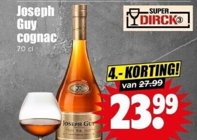 cognac joseph guy super folder aanbieding bij Dirk