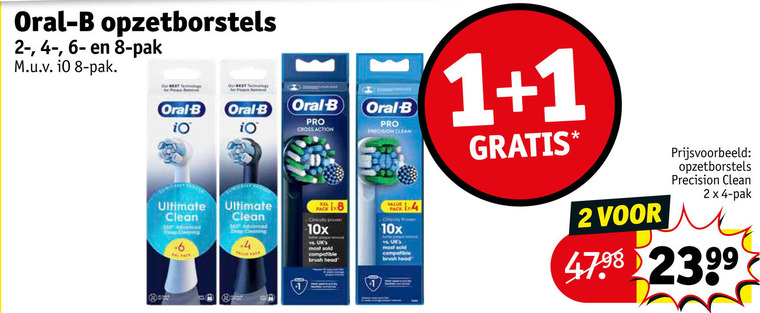 Braun Oral-B   opzetborstel folder aanbieding bij  Kruidvat - details