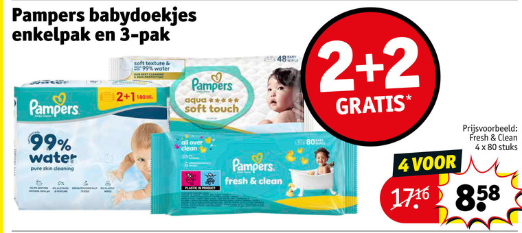 Pampers   billendoekjes folder aanbieding bij  Kruidvat - details