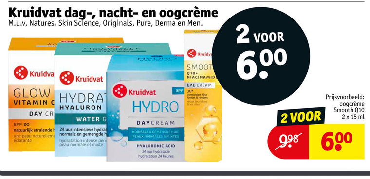 Kruidvat Huismerk   dagcreme, nachtcreme folder aanbieding bij  Kruidvat - details
