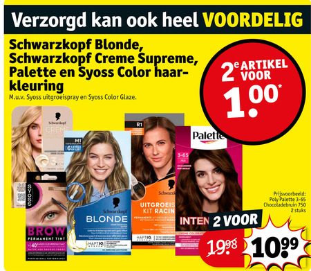 Syoss   haarkleuring folder aanbieding bij  Kruidvat - details