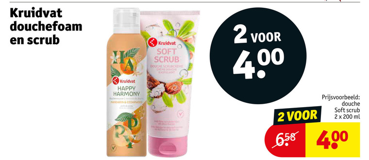 Kruidvat Huismerk   scrubcreme, douchegel folder aanbieding bij  Kruidvat - details