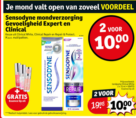 Sensodyne   tandpasta folder aanbieding bij  Kruidvat - details