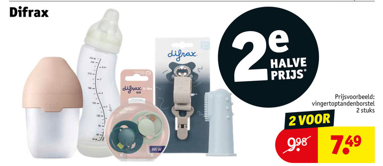 Difrax   babyflesje folder aanbieding bij  Kruidvat - details