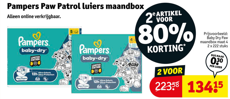 Pampers   luiers folder aanbieding bij  Kruidvat - details