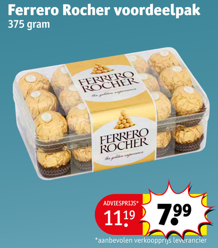 Ferrero Rocher   chocolade folder aanbieding bij  Kruidvat - details