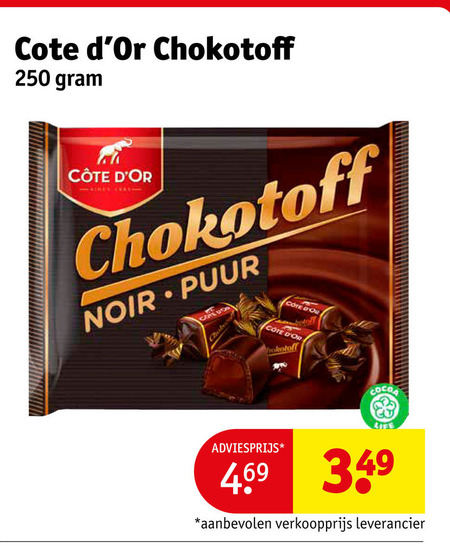 Chokotoff   chocolade folder aanbieding bij  Kruidvat - details