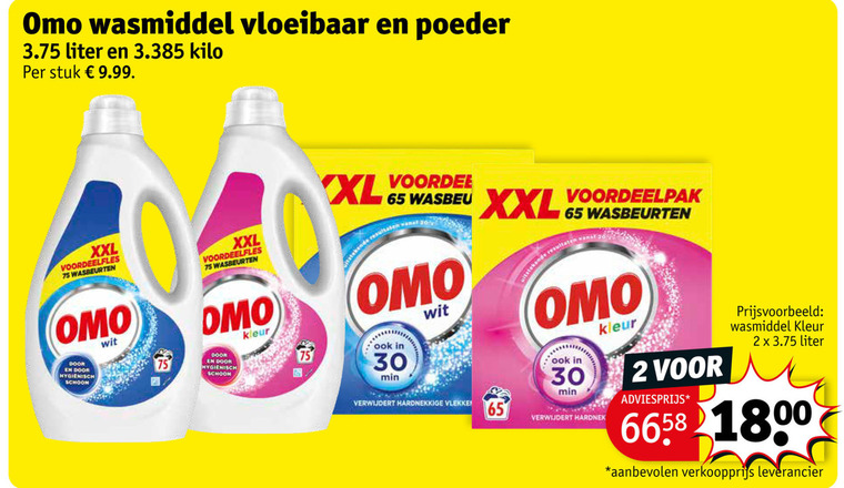 Omo   wasmiddel folder aanbieding bij  Kruidvat - details