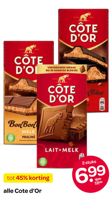 Cote D Or   chocolade folder aanbieding bij  Spar - details