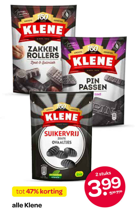 Klene   drop folder aanbieding bij  Spar - details