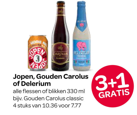 Gouden Carolus   speciaalbier folder aanbieding bij  Spar - details