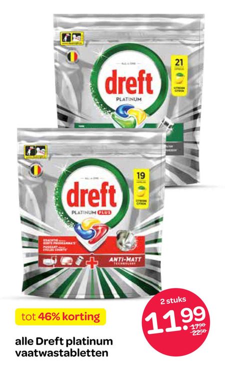 Dreft   vaatwasmiddel folder aanbieding bij  Spar - details