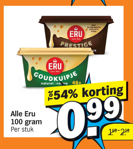 Eru   smeerkaas folder aanbieding bij  Albert&nbsp;Heijn - details
