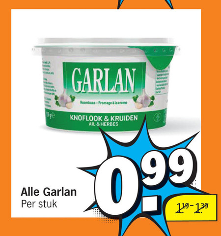 Garlan   roomkaas folder aanbieding bij  Albert&nbsp;Heijn - details