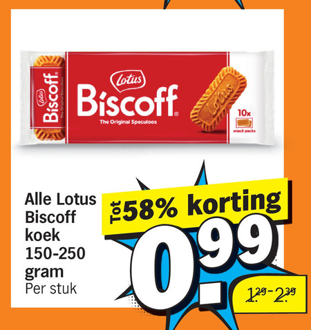 Lotus   biscuits folder aanbieding bij  Albert&nbsp;Heijn - details