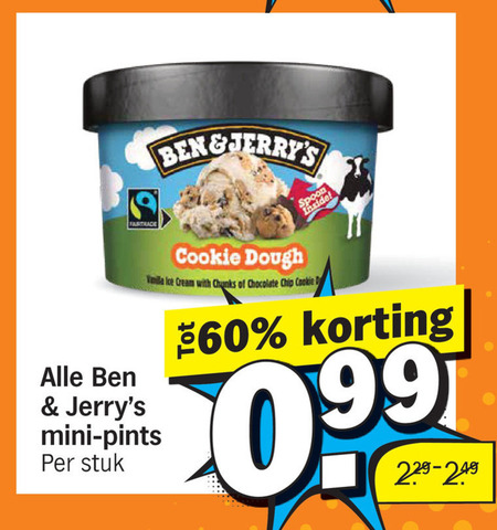 Ben and Jerrys   ijsbekers, ijsspecialiteit folder aanbieding bij  Albert&nbsp;Heijn - details