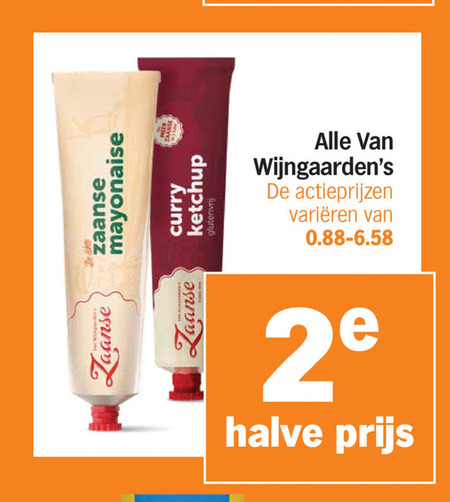 Wijngaarden   tomatenketchup, mayonaise folder aanbieding bij  Albert&nbsp;Heijn - details