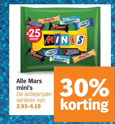 Milky Way   mini chocoladerepen folder aanbieding bij  Albert&nbsp;Heijn - details