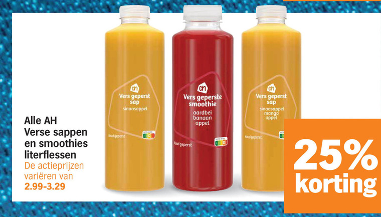Albert Heijn Huismerk   vruchtensap, fruitsmoothie folder aanbieding bij  Albert&nbsp;Heijn - details