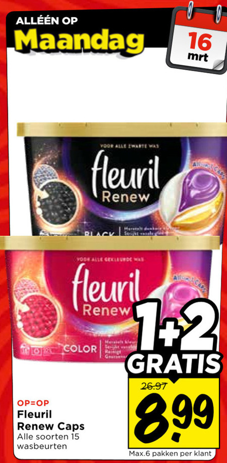 Fleuril   wasmiddel folder aanbieding bij  Vomar - details