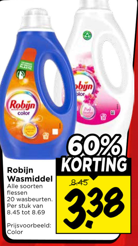 Robijn   wasmiddel folder aanbieding bij  Vomar - details