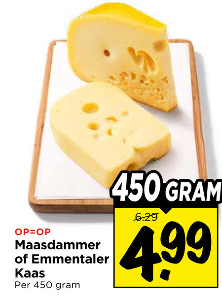 Maasdammer   kaas folder aanbieding bij  Vomar - details